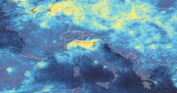 Замърсяването на въздуха над Северна Италия е спаднало рязко след