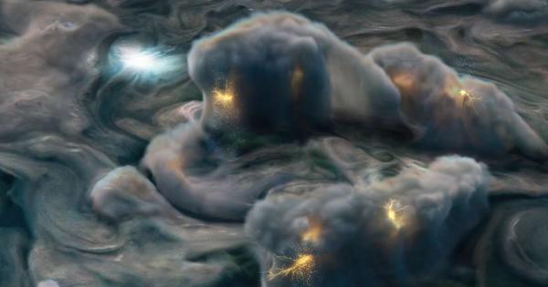 Космическият апарат Джуно на NASA забеляза нов тип светкавици на