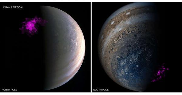 Впечатляващите рентгенови сияния на Юпитер бяха открити за първи път