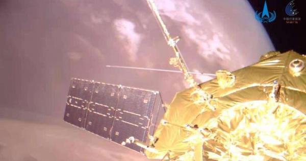 По рано този месец китайският космически апарат Тянвън 1 намиращ се в