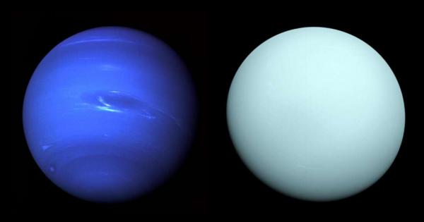Що се отнася до масата композицията и температурата им Нептун