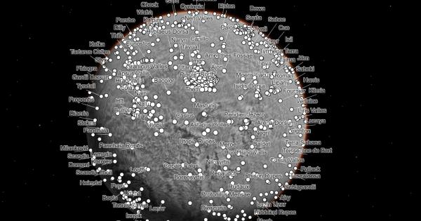 NASA пусна интерактивна карта на Марс съставена от 110 хил