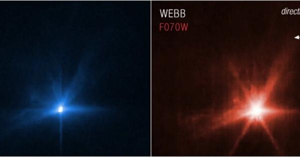 За първи път Хъбъл и Джеймс Уеб титаните на