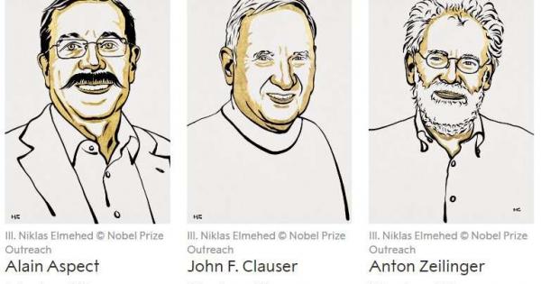 Ален Аспе Джон Клаусър и Антон Цайлингер спечелиха Нобеловата награда