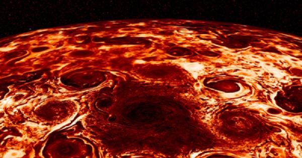 Юпитер е известен със своята изключително бурна атмосфера Откакто космическата