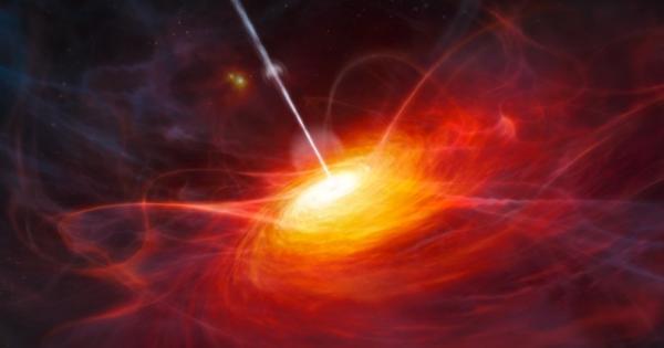 Една от най-големите черни дупки във Вселената има апетит, отговарящ