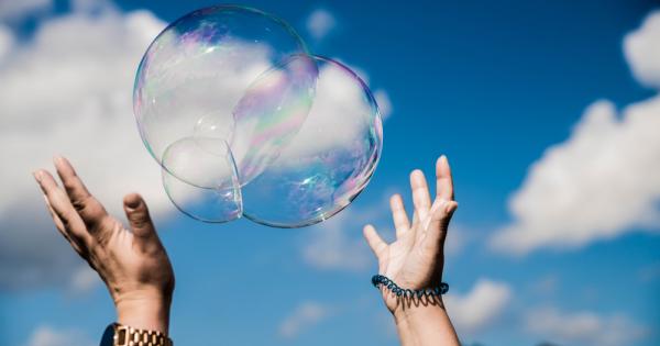 Когато направите мехурче то ще се спука за отрицателно време В