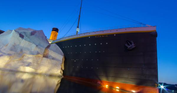 На 3 август част от айсберга в музея на Титаник