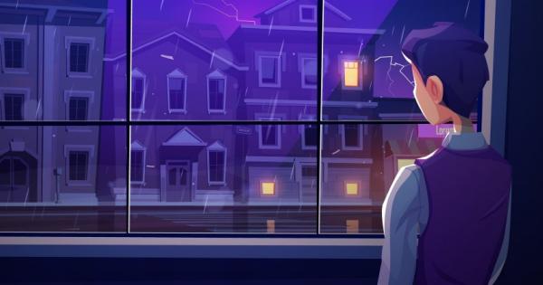 Дъждовна вечер с гръмотевици и вятър Скъпи прескочи до магазина