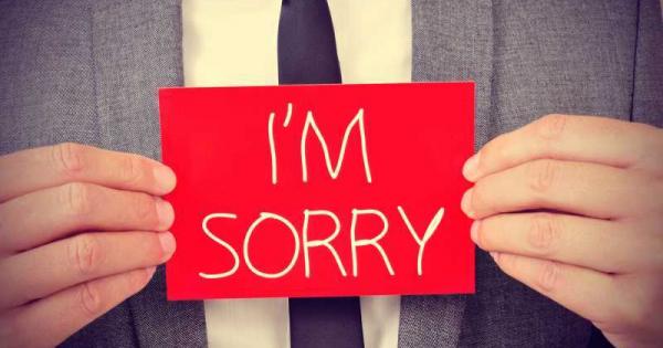 Изричането на думичката съжалявам“ не е никак лесно, особено когато