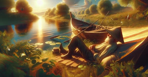 Богат индустриалец видял един възрастен рибар който лежал удобно до