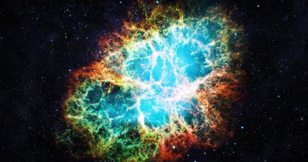 Експлозията на свръхновата звезда SN 1054 близо до звездата Зета