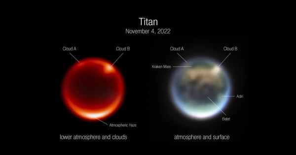 Титан е единственият друг обект в Слънчевата система (освен Земята),