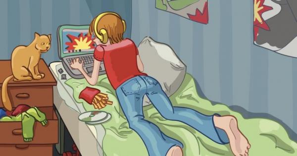 Стаята на детето е с краката нагоре и както често