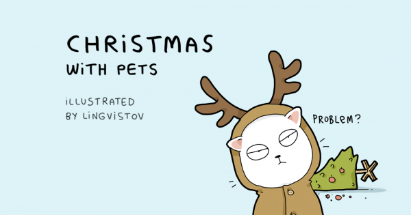Нашите домашни любимци правят Коледа десет пъти по забавна непредсказуема и