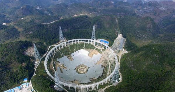 FAST (Five-hundred-meter Aperture Spherical Telescope) - най-големият радио телескоп в