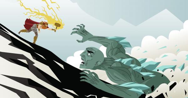 В митологията на суровите войнолюбиви викинги се разказва за великан