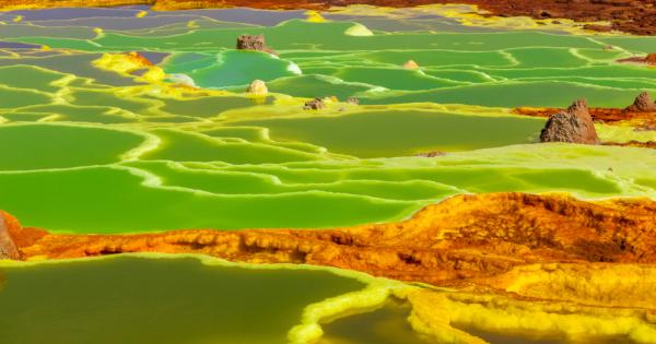 Извънземно изглеждащите хидротермални извори Далол в Етиопия пълни със свръхгореща