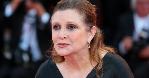 Актрисата Кари Фишър известна с ролята си на принцеса Лея