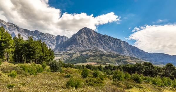 Ако прелитате със самолет над планината Биоково в хърватската област