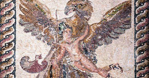 Мозаечен под на древноримска баня показва че тоалетният хумор не