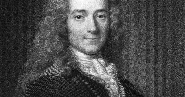 Фундаментална фигура от епохата на Просвещението Волтер е известен с острия