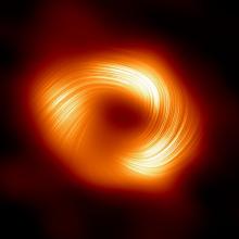 Астрономи откриха мощно спираловидно магнитно поле около централната черна дупка на Млечния път 